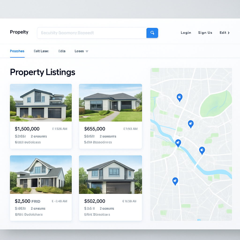 Real Estate Portal project mockup